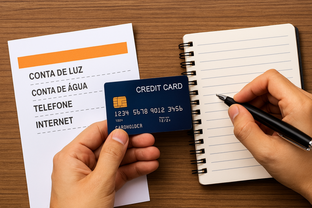 pagamento de contas com cartão de crédito