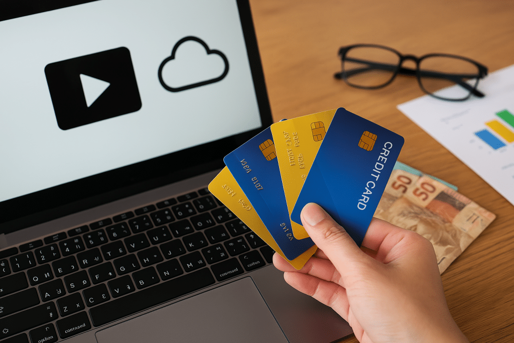 cartão de crédito para assinatura