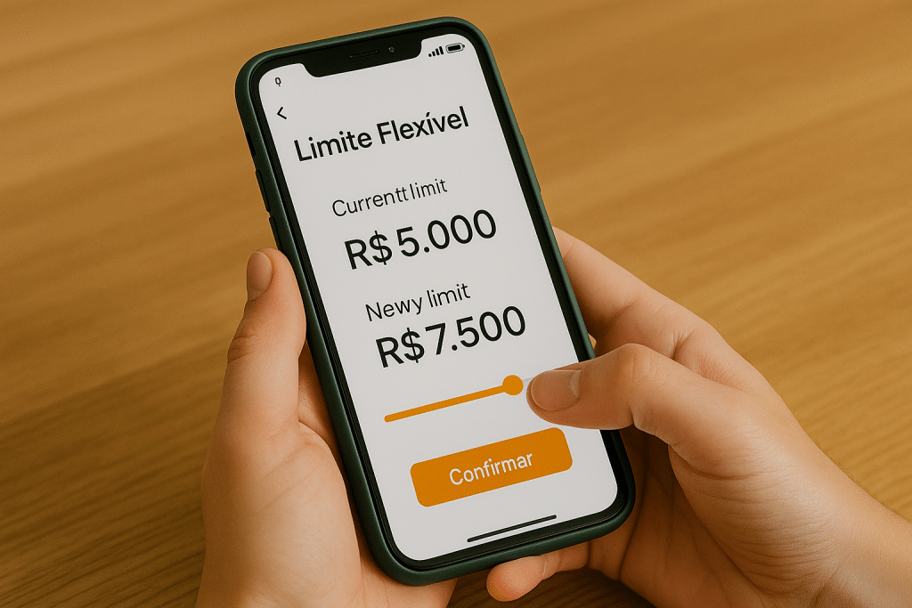 cartões com limite flexível