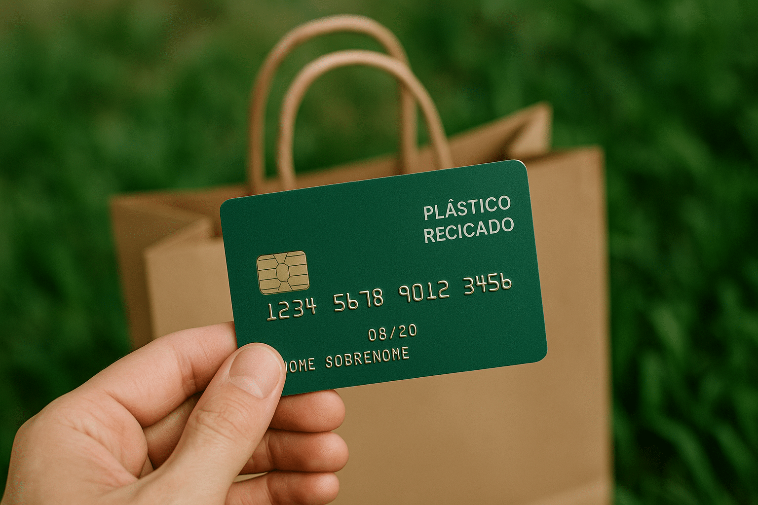 cartões com benefícios para compras sustentáveis